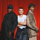 Sinéad O'Connor with Sly & Robbie (© Ross Halfin)