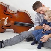 Michael Janisch with his eldest daughter Eliza