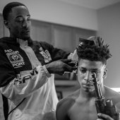 getting a haircut