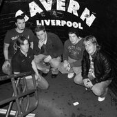 The sellout show at the Cavern club in Liverpool. featuring former members Mark Hughes and Adam Farley