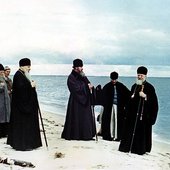 Пюхтица. На Чудском озере. Василий Борин и владыка Никон
