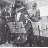 A rare picture of the San Reno Strings recording in Motown's Studio A