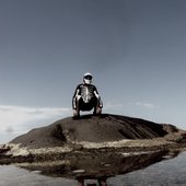 skeleto on the beach