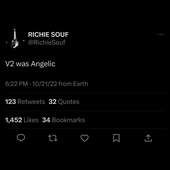 V2 Was Angelic
