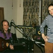 Jimmy Flemion and Billy Corgan recording Starjob