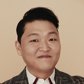 PSY being happy