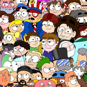 the characters in the intro