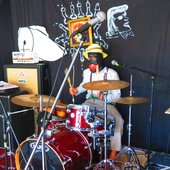 playing the drums