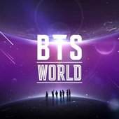 BTS World purple banner