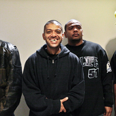 Racionais Mc's antes do show no sesc em 2009 (Mano Brown, Kl-Jay, Edy Rock e Ice Blue)