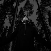 Einar in forest BW