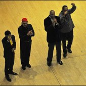 Egberto at Carnegie Hall, NYC with Rubalcaba, Valdez and Perez (l to r) 04.12.12