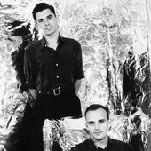 Javier Aramburu e Iñaki Gametxogoikoetxea durante la grabación de "La Maqueta Plateada", 1991