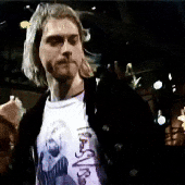 Kurt Cobain wearing Transvision Vamp