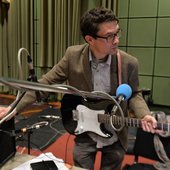 Richard Thomas in studio 3 at the BBC's Maida Vale Studios