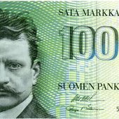 100 markka bill 1986