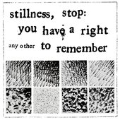 stillness, stop: you have a right to remember