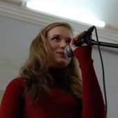 Dominika w czasie występu w III LO w Gdańsku