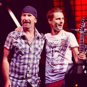 Matt Bellamy and The Edge