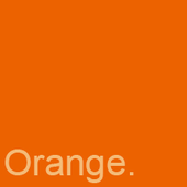 He Is Orange.