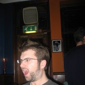 The Ogle, howling during a gig