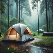 Rain Sounds on Tent (Loopable)