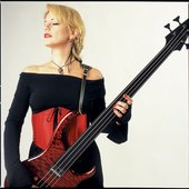 Holding bass - Tall Tales CD photo
