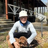 2025 photo of Joe with presumably his dog