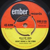 Count Downe & The Zeros single label...