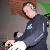 DJing at Lightswitch Rave, 2003