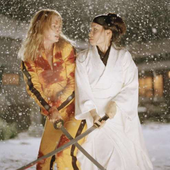 Lucy Liu and Uma Thurman 