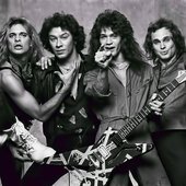 Van Halen 80s black and white photo shoot