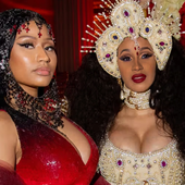 Rainha Nicki com um fã kkkk