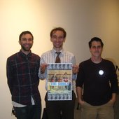 Daniel Harris and The Books post-show together