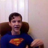 Dax Flame in his "Diary 30: Superman is coming to school" video