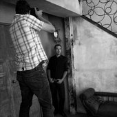 Behind the scenes of first photo shoot: B