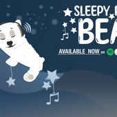 Banner Sleepy Polar Bear