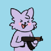 mandemelon with a stockless ak