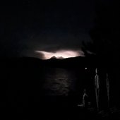 a flicker of something