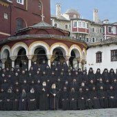 Choir of the Brethren of the Monastery of Vatopedi on Mt. Athos.jpg