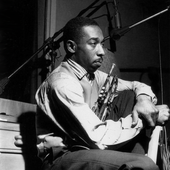 Blue Mitchell during “Horace Silver's Finger Poppin' session”, Hackensack NJ, February 1, 1959 - Photo Francis Wolff