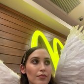 Angel at McDonalds