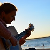 Strumming at Noosa 