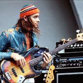 Jaco Pastorius live on stage with his fretless Bass of Doom