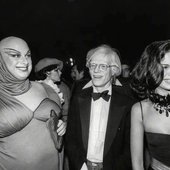 Divine, Andy Warhol & Bianca Jagger