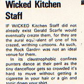Wicked Kitchen Staff 1983 Music and Video Week review