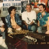 Dan Mândrilă (centre) w/ Opus 4 - Nicolas Simion, second from the right, Mircea Tiberian first from the left