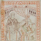 Pope Gregorius I dictating the gregorian chants