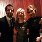 Zack Snyder, Allison Crowe, Deborah Snyder at \"Man of Steel\" World Premiere