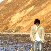 Walking on Maughold Beach, Isle of Man (pic Davy Armstrong)